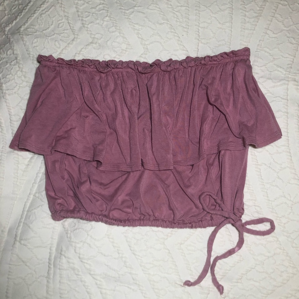 Abercrombie and Fitch Ruffle Tube Top